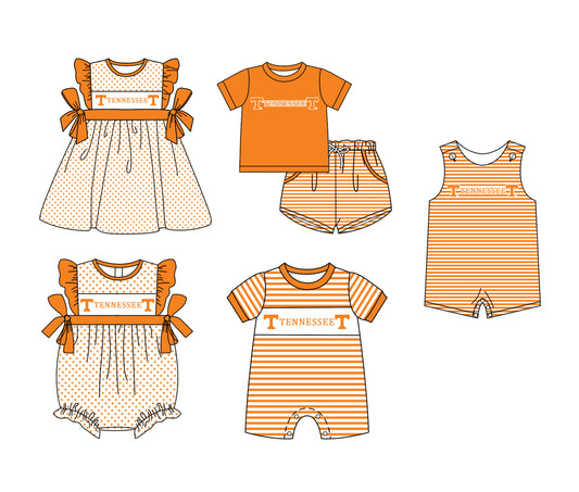 ( Moq 5 Each Style ) Sibling Baby Boys Girls Kids Team Rompers Dress Set Clothes
