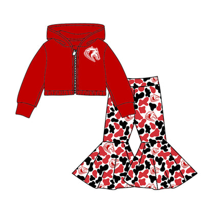 ( Moq 5 each style ) Baby Boy Girl Team Sibling Shirt Horse Camo Dress Set 8.5