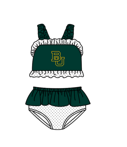 ( Moq 5 Each Style ) Baby Boys Girls Kids Team Sibling Green Jumpsuits Sets Swimsuits