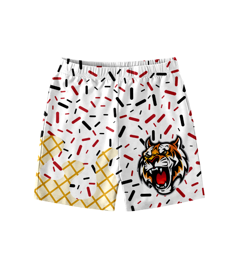Adult Man Custom Football Tiger Team Shorts  ( Moq 5 )