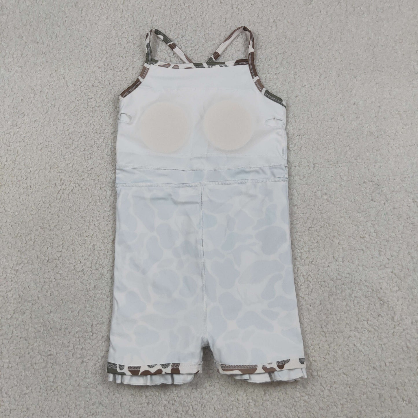 Baby Girls Kids Sleeveless Ducks Deer Dogs Yoga Active Knee Length Camo Dress RTS