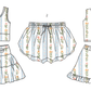 ( Moq 5 Each Style ) Baby Girls Kids Flower Stripes Sibling Shorts Sets Clothes