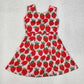 Baby Girl Sleeveless Strawberry Knee Length Dress Active Wear RTS