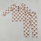 Sibling Baby Girl Long Sleeves Pumpkins Bows Zipper Romper Fall Set Clothes RTS