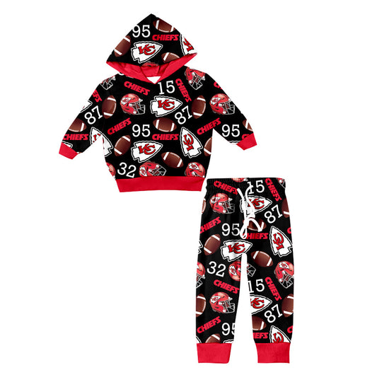 Baby Girl KC Pocket Hoodie Shirt Pants Team Clothes Set