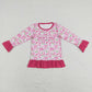 GT0403 Baby Kids Embroidery Mama's Girl Floral Tops Shirt