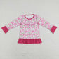 GT0402 Baby Kids Embroidery Daddy's Girl Floral Tops Shirt