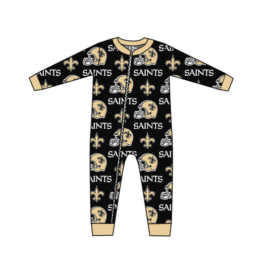 Baby Boy Long Sleeve Kids Team Zipper Romper