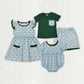 Sibling Baby Boys Girls Kids Short Sleeves Ducks Romper Dress Set Hunting Clothes RTS