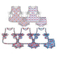 ( Moq 5 each style ) Baby Girls Kids 4th of July Bows Tops Bummie Shorts Sibling Clothes Sets
