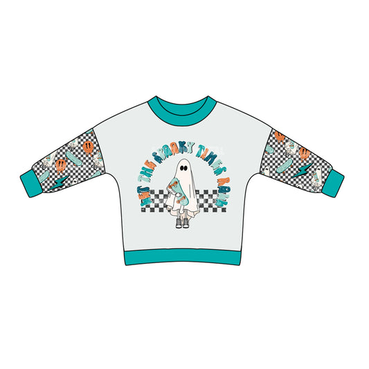 Baby Boy Long Sleeves Ghost Halloween Shirt