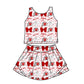 ( Moq 5 each style ) Baby Girl Toddler U Team Bows Sibling Dress Set 6.25
