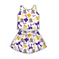 ( Moq 5 Each Style ) Baby Girls Kids Tigers Bows Sibling Team Shorts Dresses Set