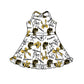 ( Moq 5 each style ) Baby Boy Girl Team Cheer Sibling Shirt Bows Dress Set 8.18
