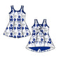 ( Moq 5 each style ) Baby Girl Summer Team Cheer Sibling Lion Bows Dress Set 7.19