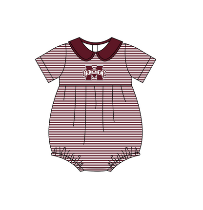 ( Moq 5 Each Style ) Baby Boys Girls Kids M Stripes Team Sibling Rompers Sets