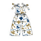 ( Moq 5 each style ) Baby Boy Girl Team Cheer Sibling Shirt Bird Bows Jumpsuit Dress Set 7.30