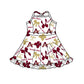 ( Moq 5 each style ) Baby Boy Girl Team Sibling Shirt Bows Cheer Dress Set 8.16