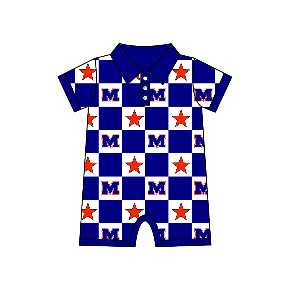 ( Moq 5 Each Style ) Baby Boys Girls Toddler Bows Team Sibling Shorts Dress Shirt Set Blue Clothes