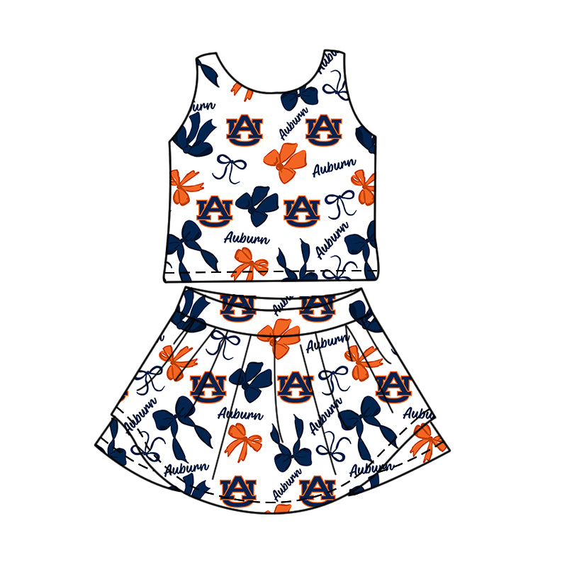 ( Moq 5 Each Style ) Baby Girls Kids Bows AU Sibling Team Shorts Dresses Set