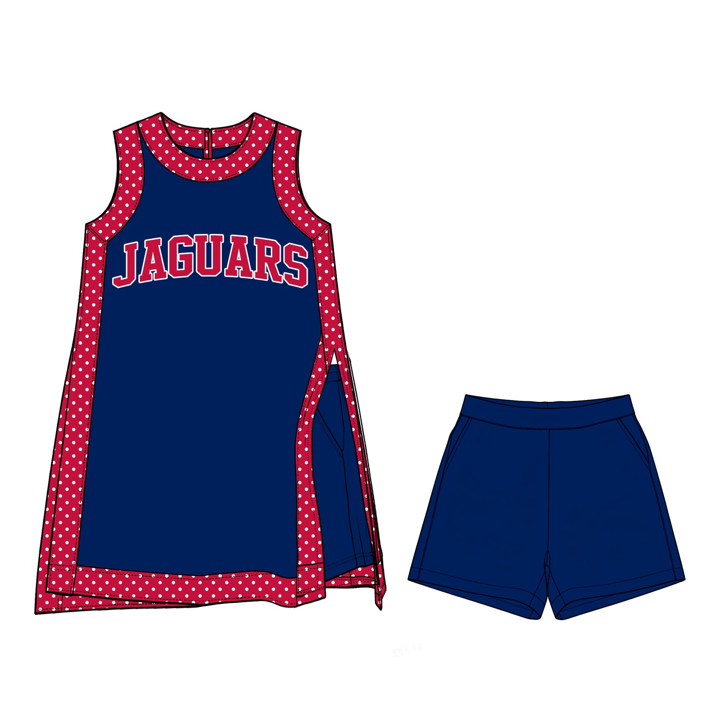 ( Moq 5 ) Baby Girls Kids Sleeveless Team Tops Shorts Team Set Clothes