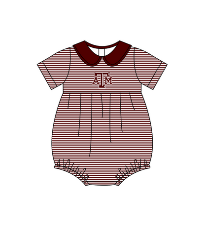 ( Moq 5 Each Style ) Baby Boys Girls Kids ATM Stripes Team Sibling Rompers Sets