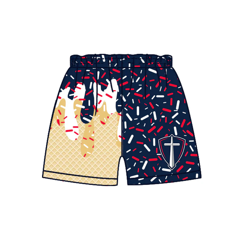 ( Moq 5 each style ) Baby Boy Team Sibling Cross Drip Shorts Shirt 7.23