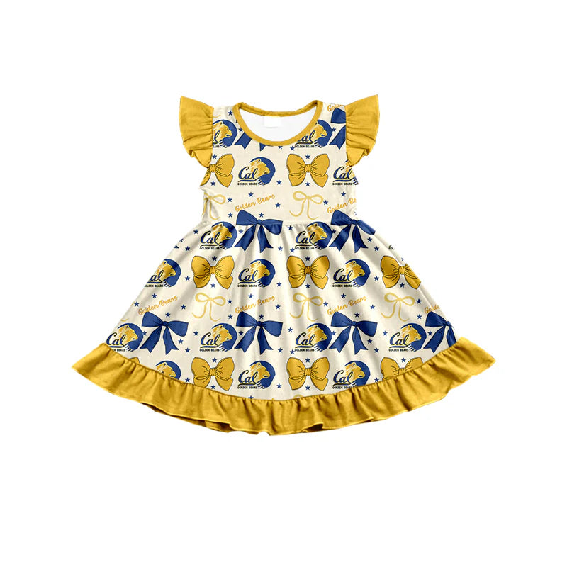 ( Moq 5 each style ) Baby Girl Toddler Team Bows Sibling Dress Set 6.24