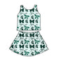 ( Moq 5 each style ) Baby Girl Toddler Team Green Bows Sibling Dress Set 6.26