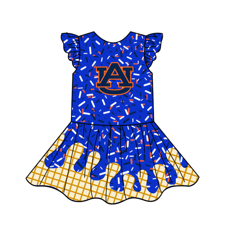 ( Moq 5 each style ) Baby Boy Girl Team AU Blue Sibling Dress Shorts Skirt 5.8