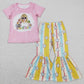 Baby Girl Short Sleeves Pants Sibling Sister Singer Set