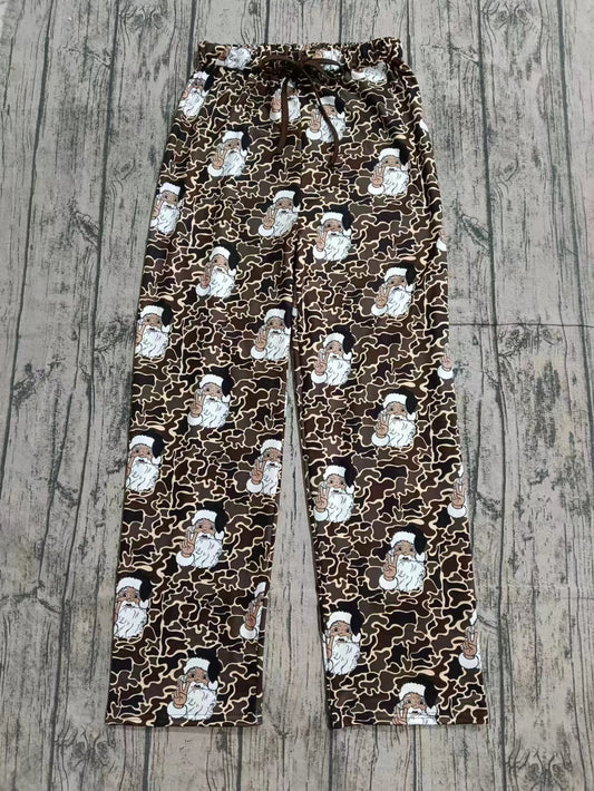 Adult Women Christmas Santa Camo Bottom Pajamas Pants Moq 5