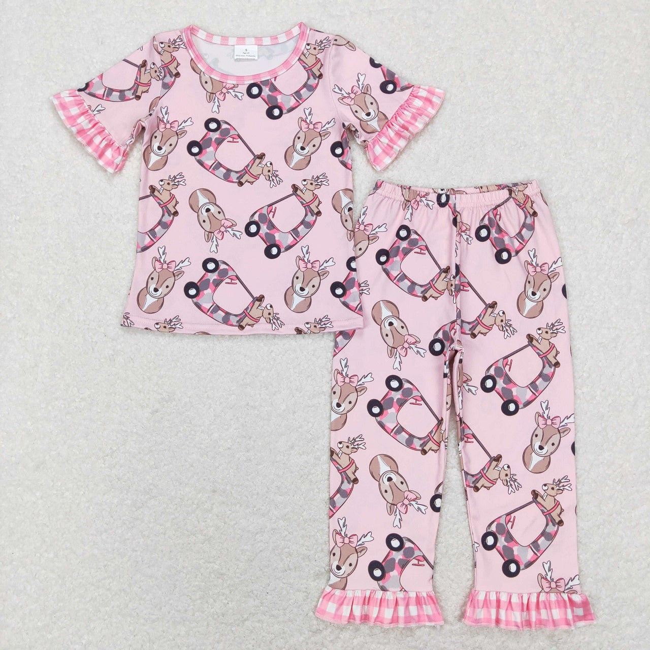 BSPO0242 Baby Boy Deer Shirt Pants Hunting Set Pajamas