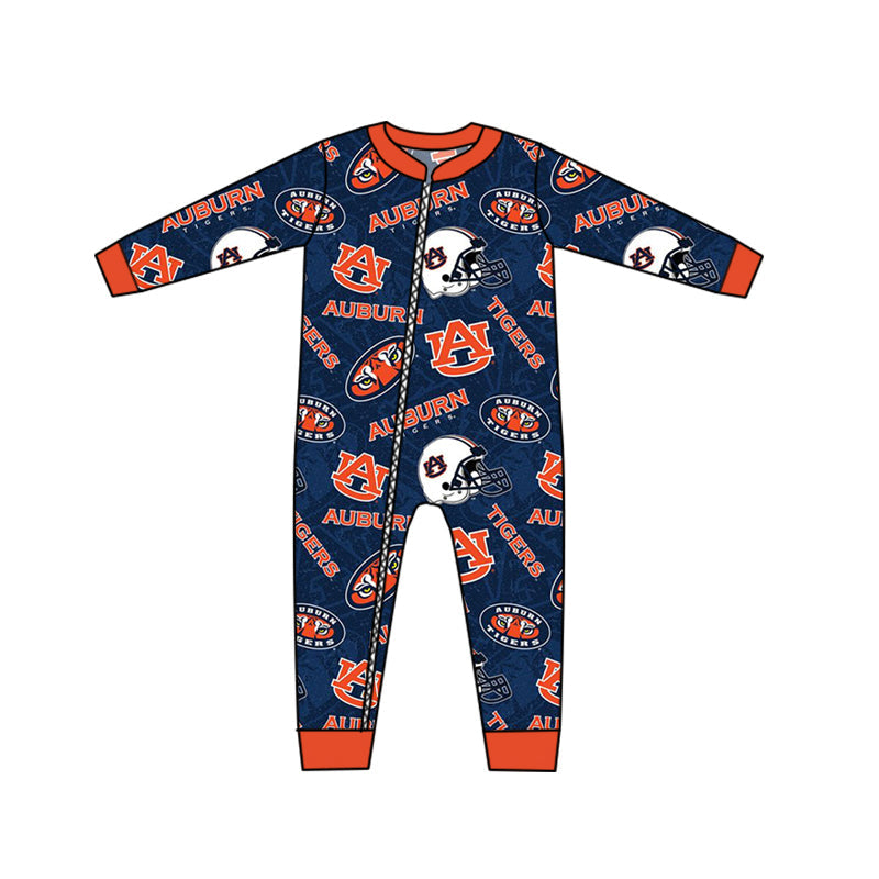 Baby Boy Team Long Sleeves Zipper Kids Romper