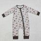 Baby Boy Infant Long Sleeves Ducks Hunting Zipper Romper