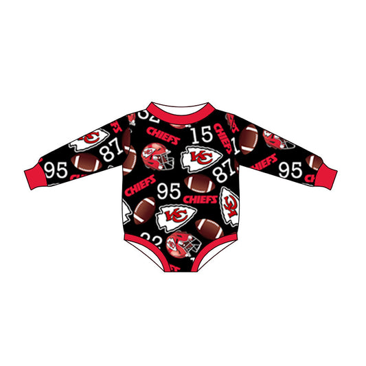 Baby Kids Toddler KC Long Sleeves Team Bubble Romper