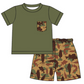 Baby Boy Girl Fishing Camo Sibling Matching Dress Romper Clothes Set ( Moq 5 Each style )