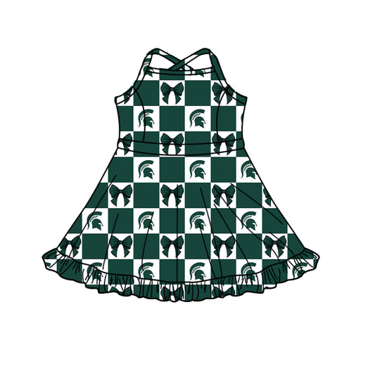 ( Moq 5 ) Custom Baby Girls Kids Shorts Knee Length Team Dress Cheer Clothes