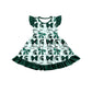 ( Moq 5 each style ) Baby Girl Toddler Team Green Bows Sibling Dress Set 6.26