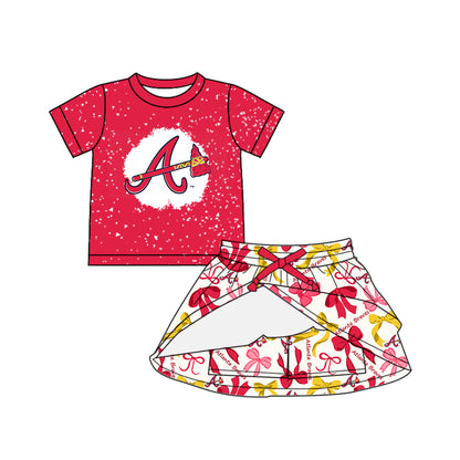 ( Moq 5 each style ) Baby Girl Team A Bows Sibling Dress Set 5.17