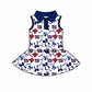 ( Moq 5 each style ) Baby Girl Toddler Team NY Bows Sibling Skort Dress Set 6.4