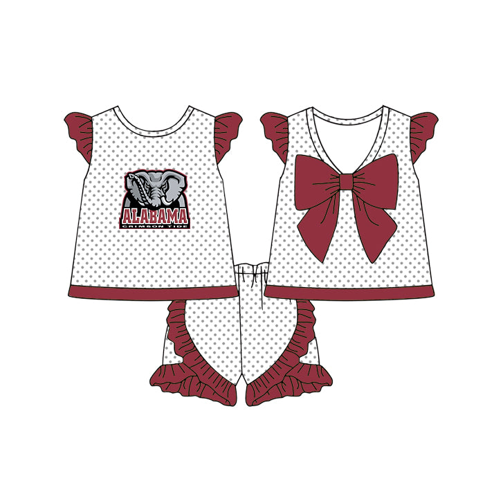 ( Moq 5 Each Style ) Baby Boys Girls Toddler Elephant Sibling Shirts Sets Team Clothing