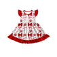( Moq 5 each style ) Baby Girl Toddler U Team Bows Sibling Dress Set 6.25