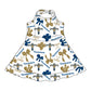 ( Moq 5 each style ) Baby Boy Girl Team Cheer Sibling Shirt Bird Bows Jumpsuit Dress Set 7.30