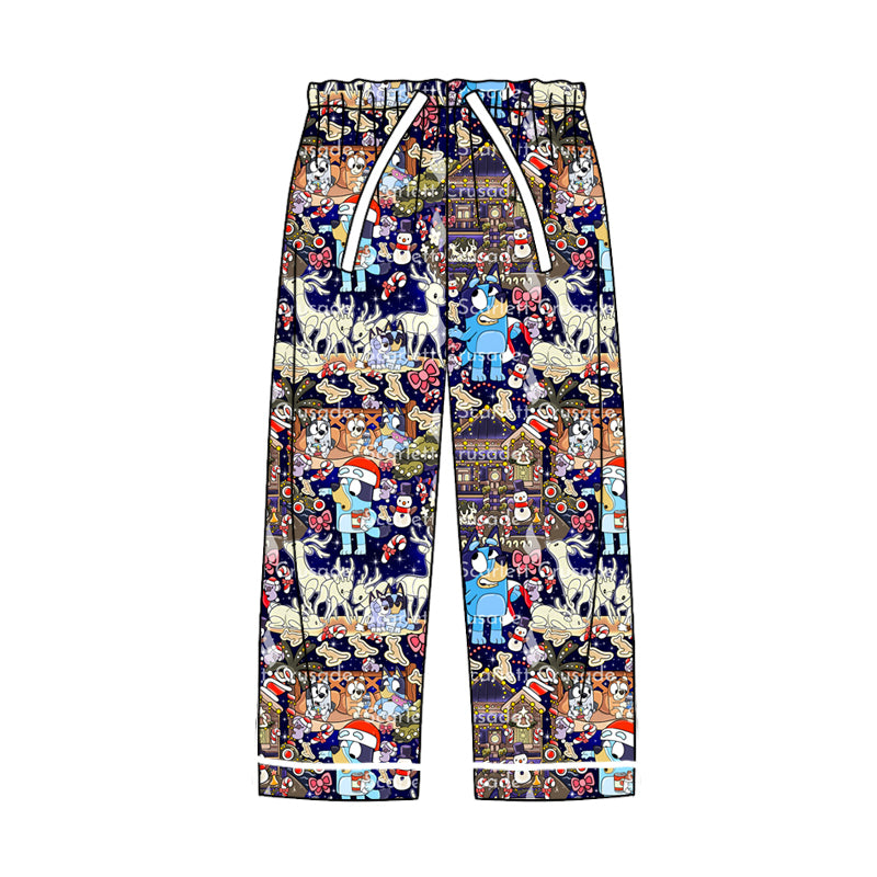 Adult Women Christmas Dogs Pajamas Pants