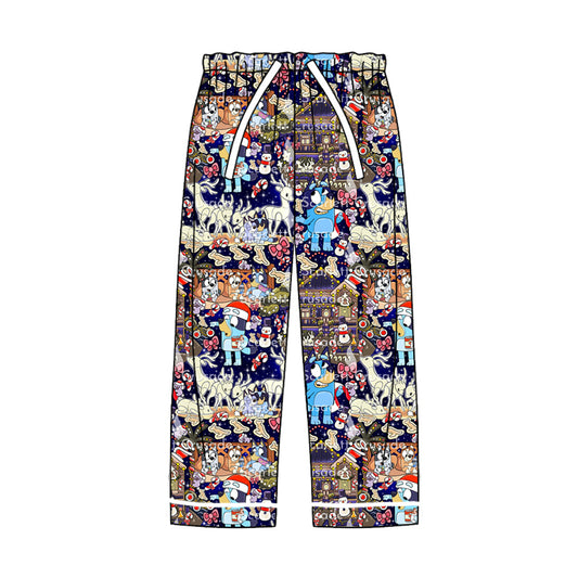 Adult Women Christmas Dogs Pajamas Pants