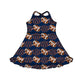 ( Moq 5 each style ) Baby Boy Girl Team Football Sibling Shirt Dress Set 8.19