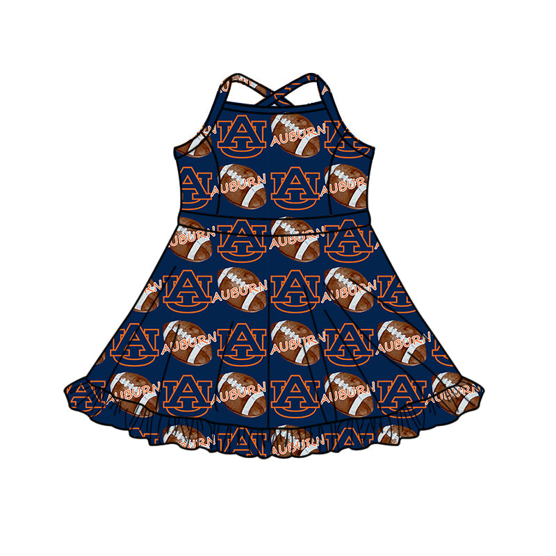 ( Moq 5 each style ) Baby Boy Girl Team Football Sibling Shirt Dress Set 8.19