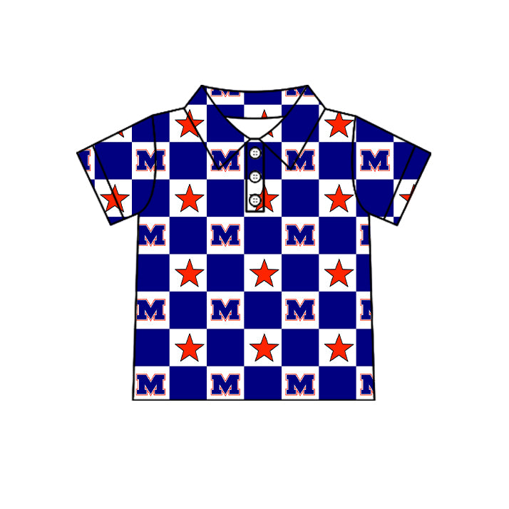 ( Moq 5 Each Style ) Baby Boys Girls Toddler Bows Team Sibling Shorts Dress Shirt Set Blue Clothes