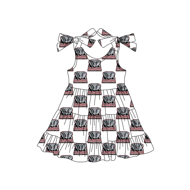 ( Moq 5 each style ) Baby Girl Toddler Elephant Team Sibling Romper Dress Set 7.15